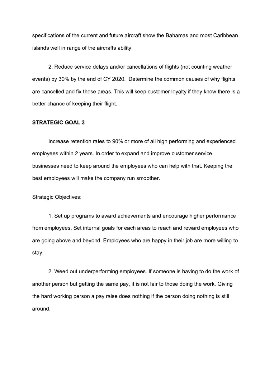 Planning the SWOT Analysis of Silver Airways - Page 6