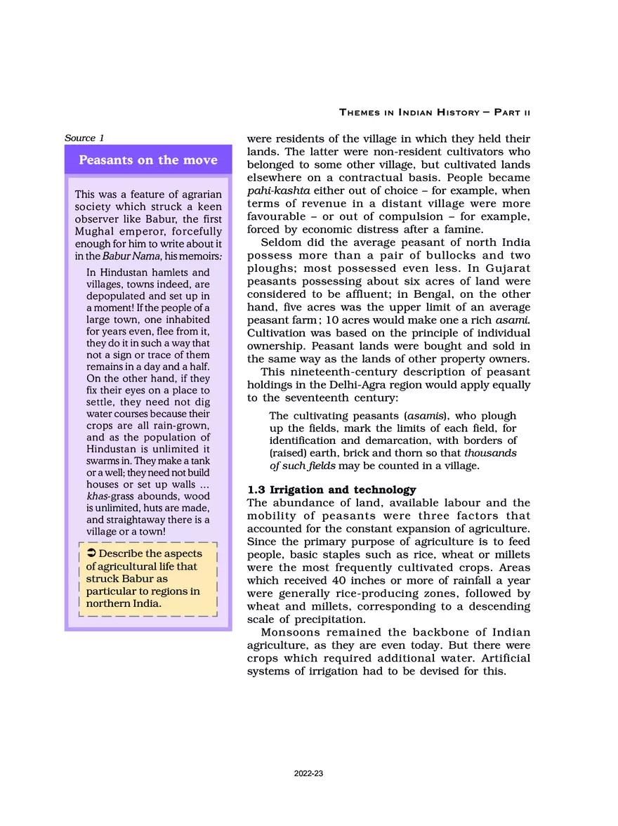 Agrarian Society and the Muhgal Empire - Page 13