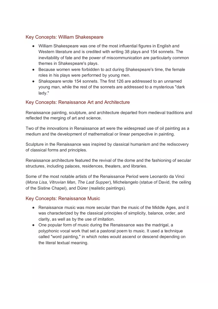 Key Concepts Renaissance - Page 5