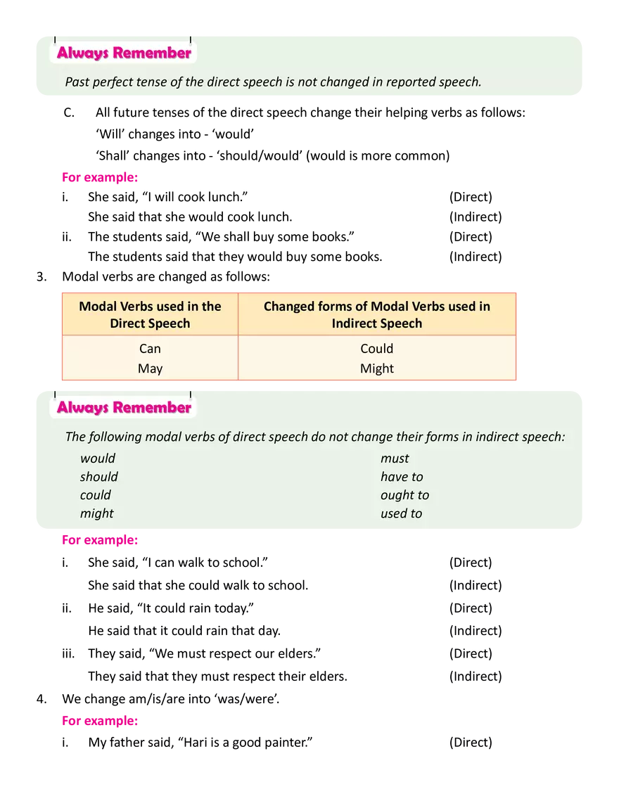 Reported Speech - Page 3