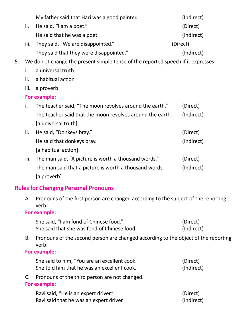 Reported Speech - Page 4