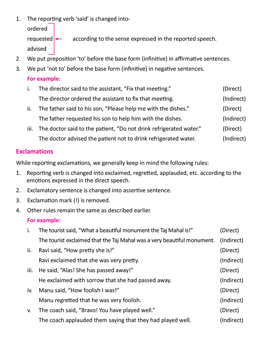 Reported Speech - Page 6