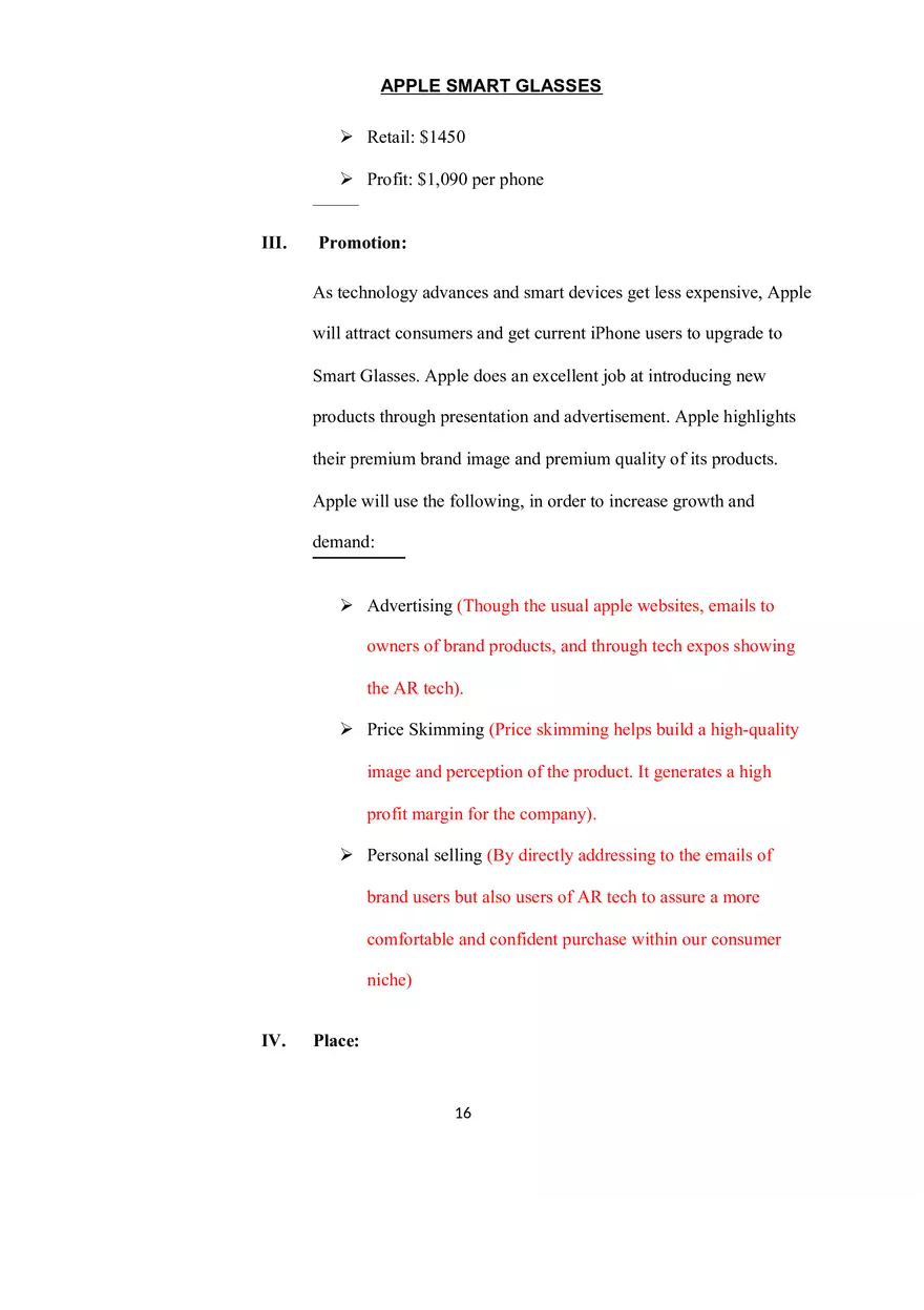 Marketing Plan Assignment - Page 8