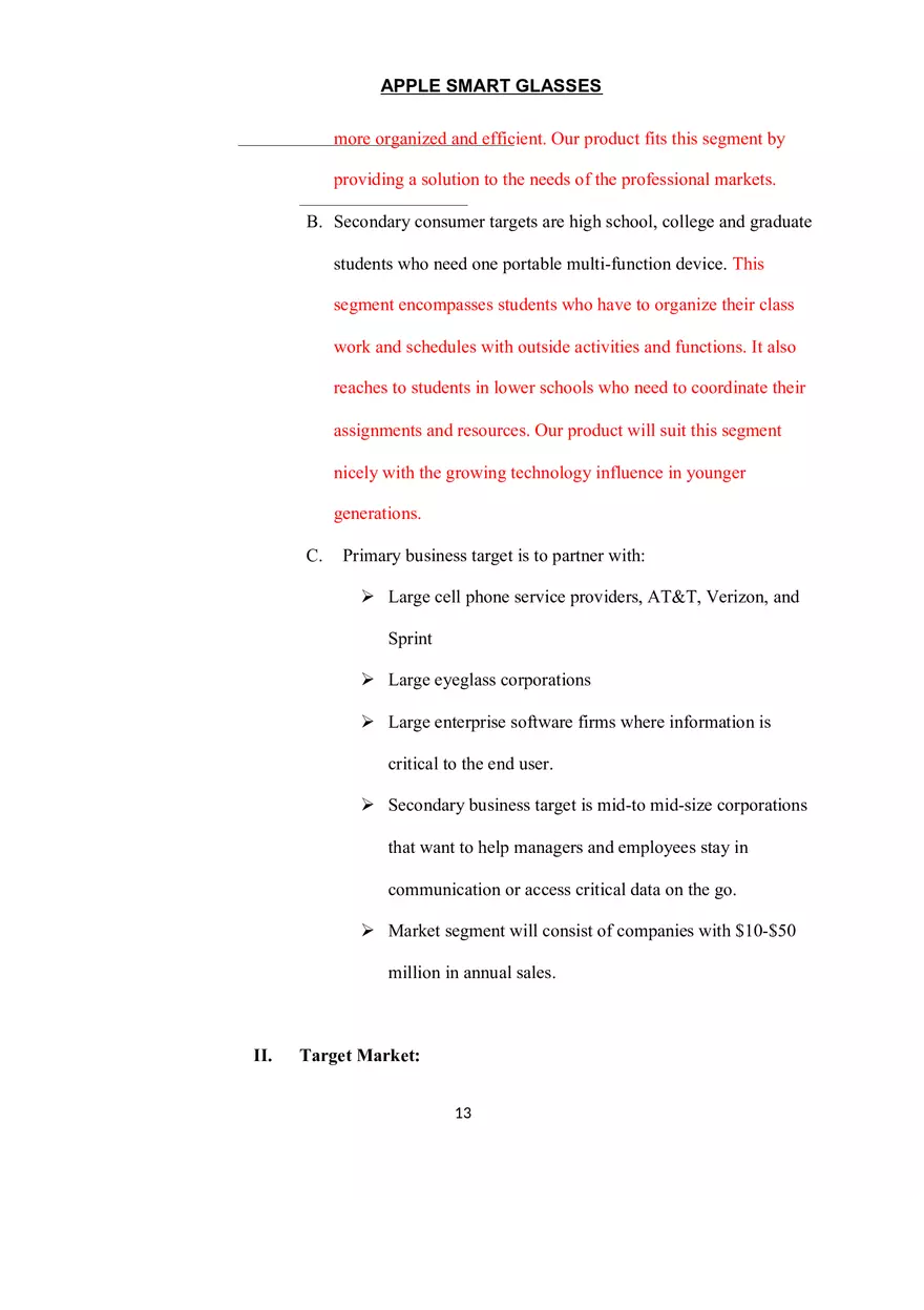 Marketing Plan Assignment - Page 5