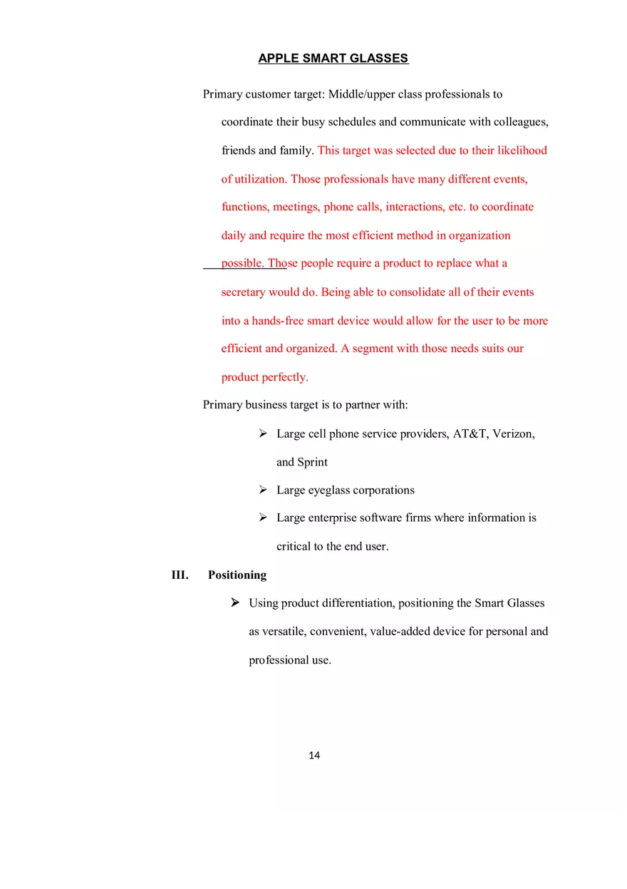 Marketing Plan Assignment - Page 6