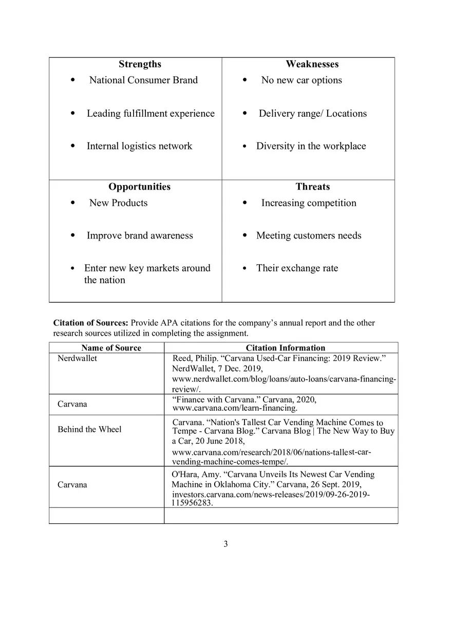 Marketing Plan Analysis and Presentation Carvana - Page 3