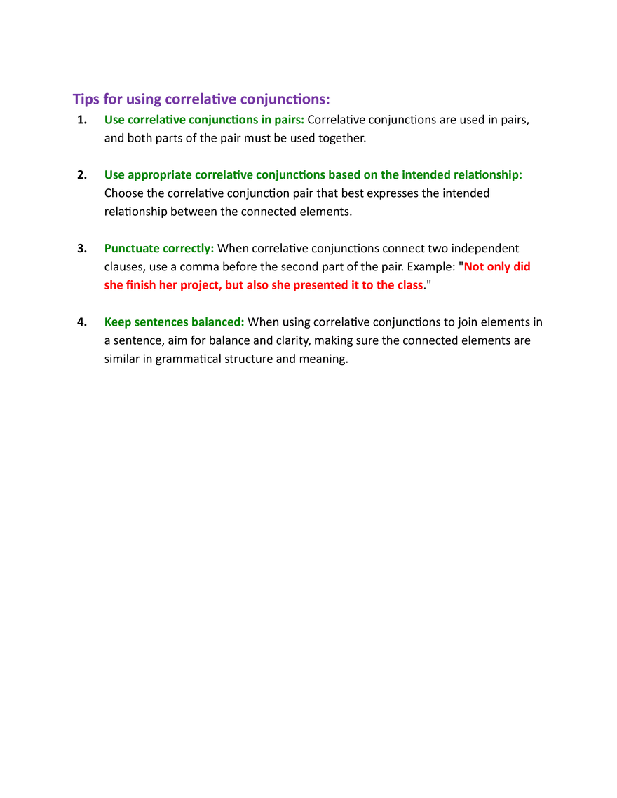 Correlative Conjunctions - Page 2