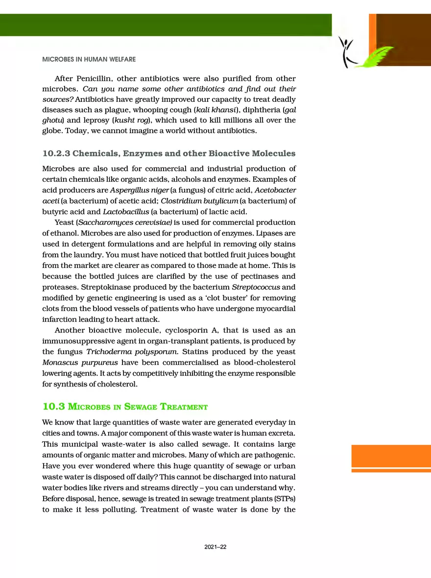 Chapter 10 Microbes in Human Welfare - Page 7