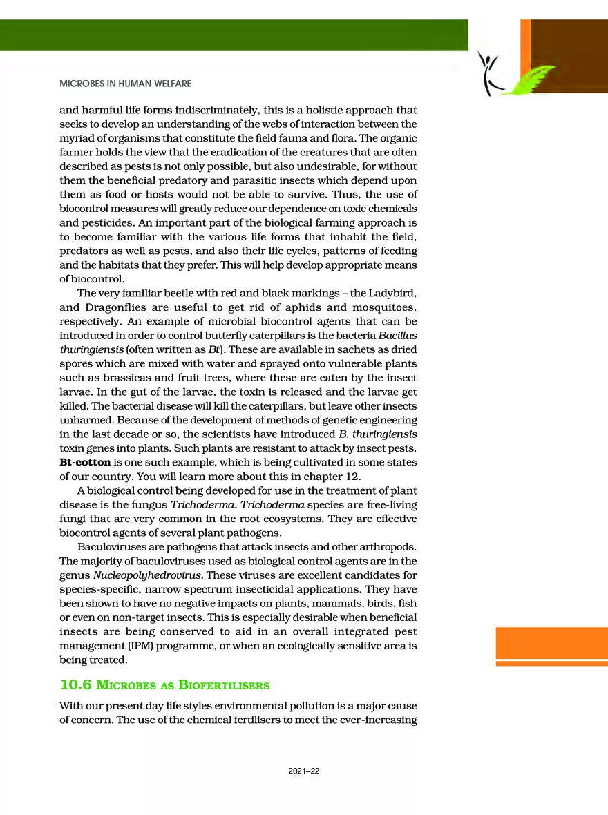Chapter 10 Microbes in Human Welfare - Page 11