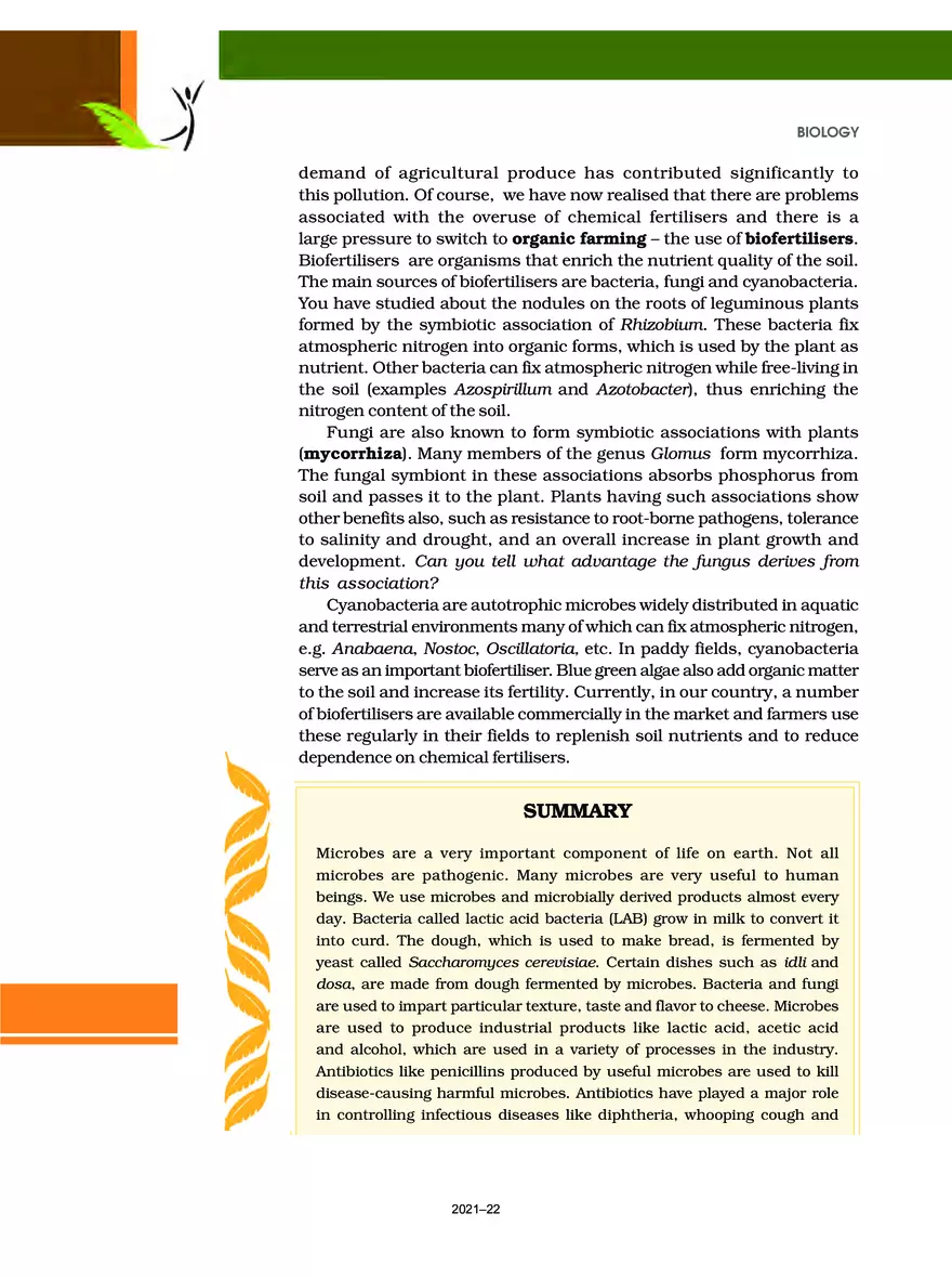 Chapter 10 Microbes in Human Welfare - Page 12