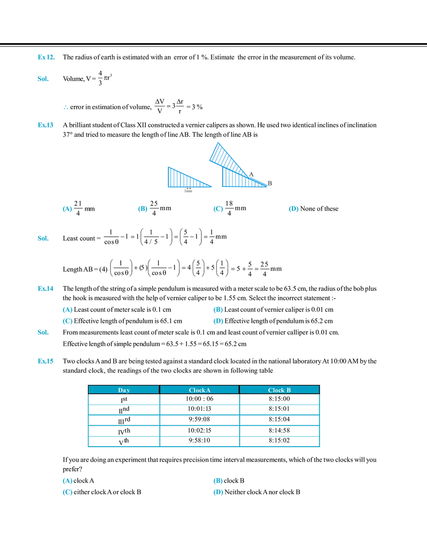 Measurement Error & Experiment Solved Examples - Page 4