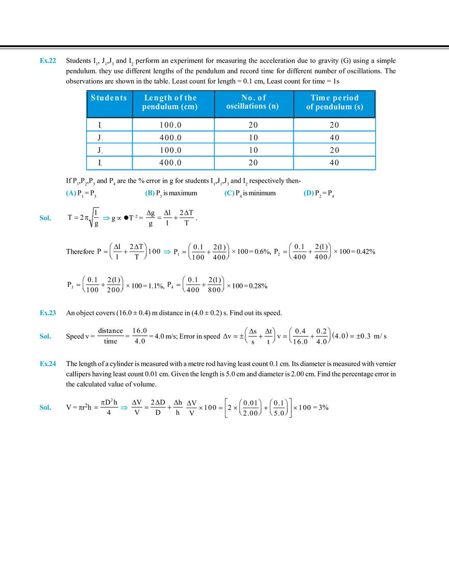Measurement Error & Experiment Solved Examples - Page 6
