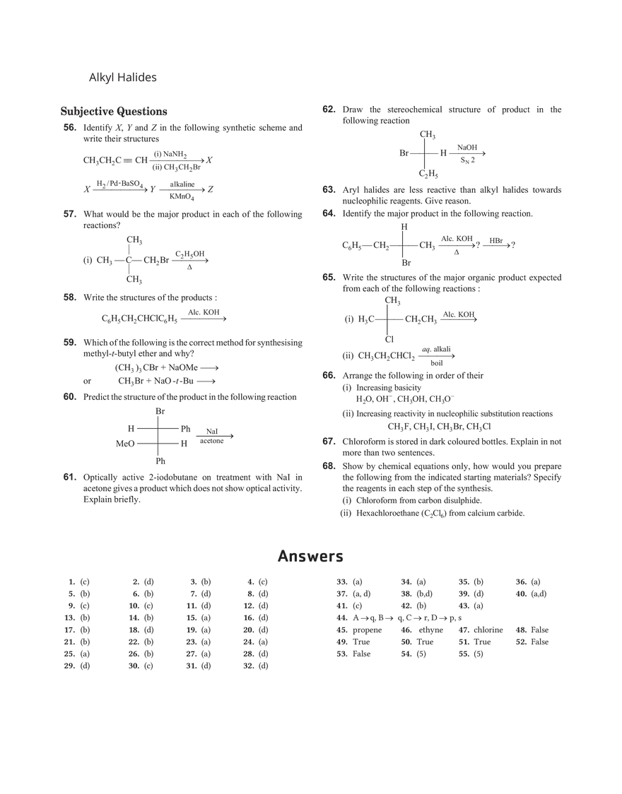 23 Alkyl Halides - Page 9