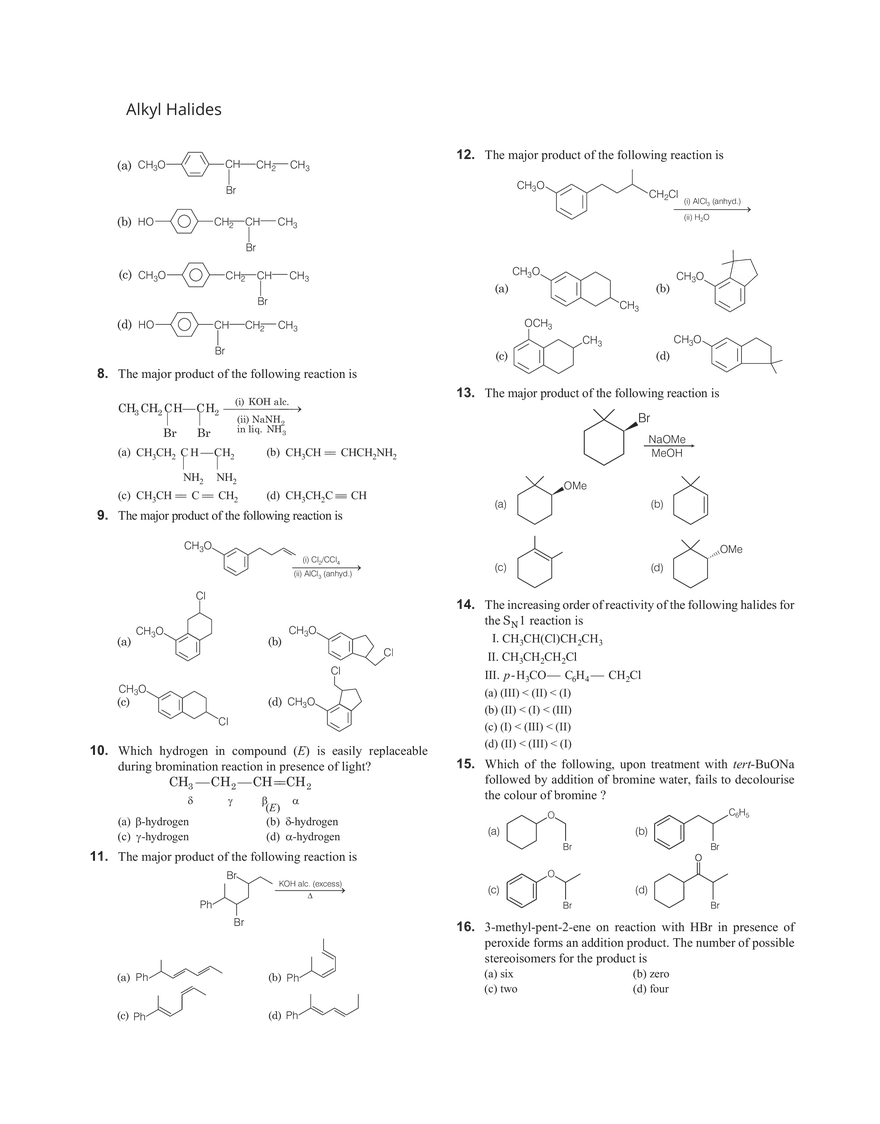 23 Alkyl Halides - Page 2