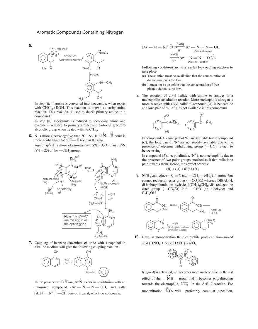 29 Aromatic Compounds Containing Nitrogen - Page 12
