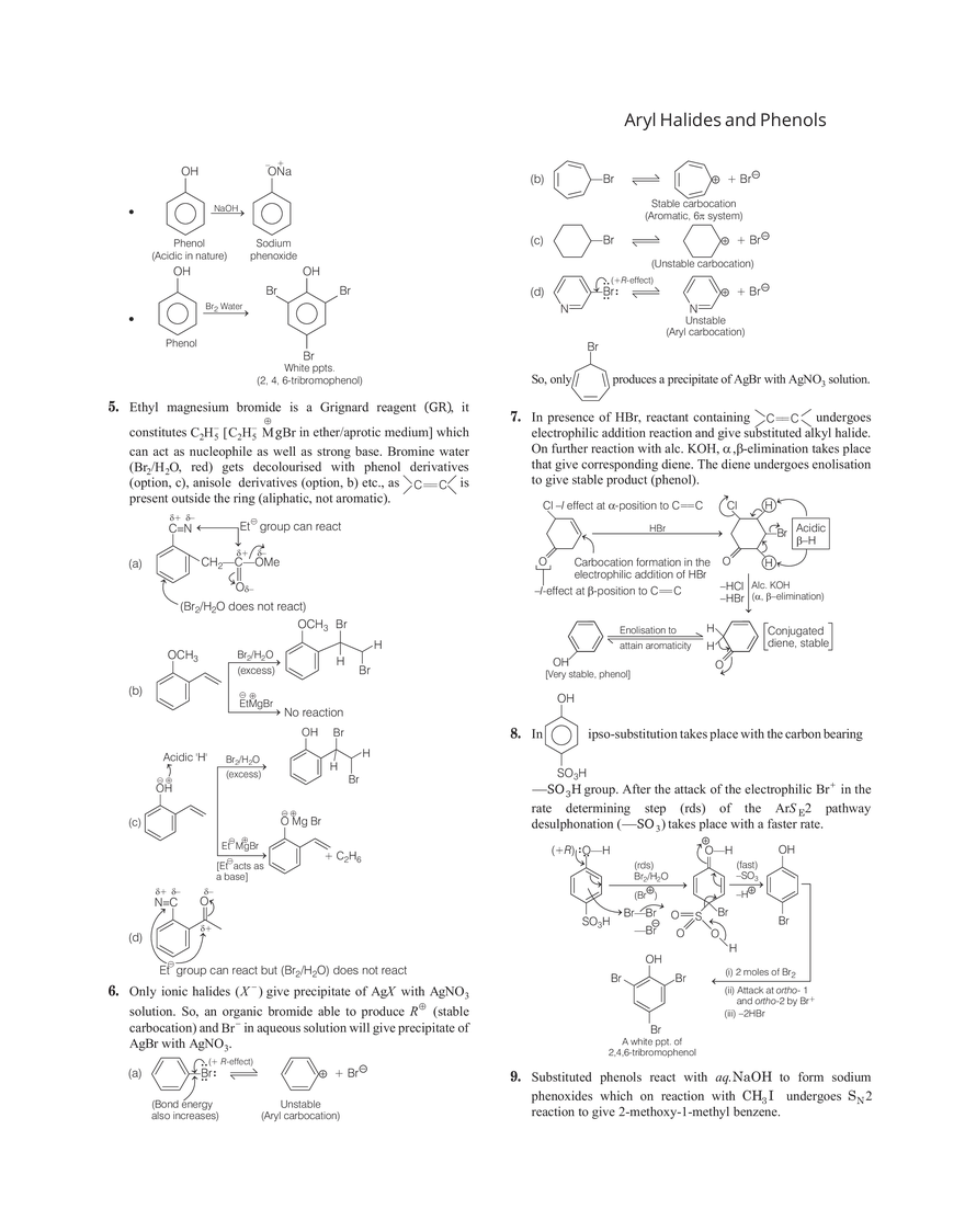 30 Aryl Halides and Phenols - Page 9