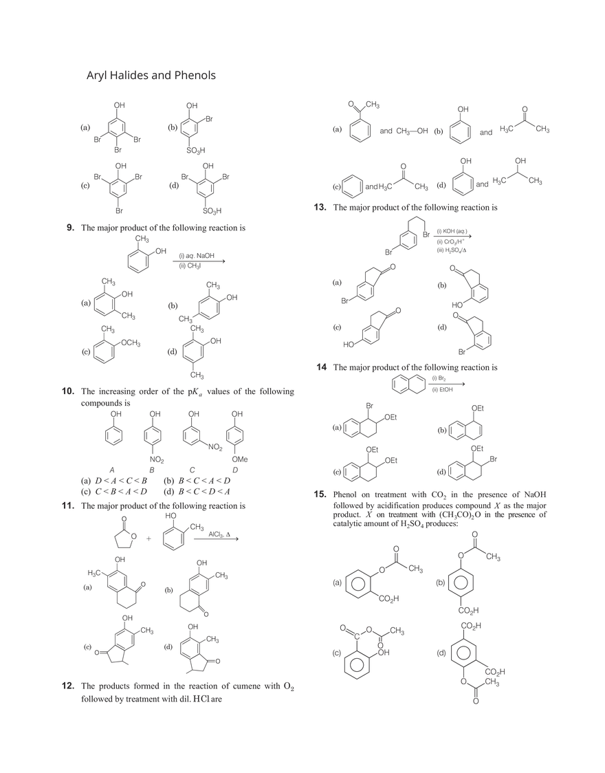 30 Aryl Halides and Phenols - Page 2