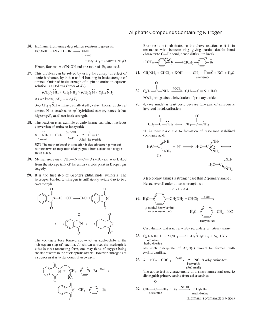 27 Aliphatic Compounds Containing Nitrogen - Page 8
