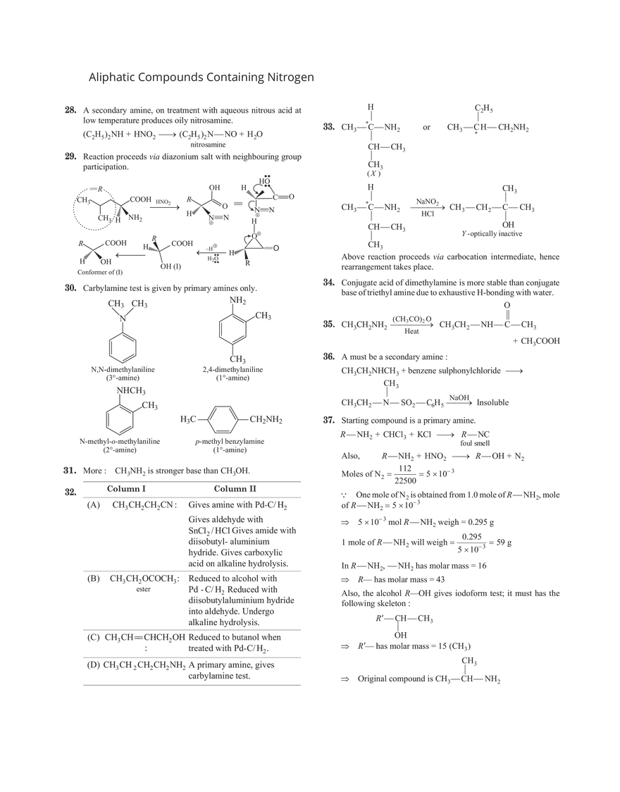 27 Aliphatic Compounds Containing Nitrogen - Page 9