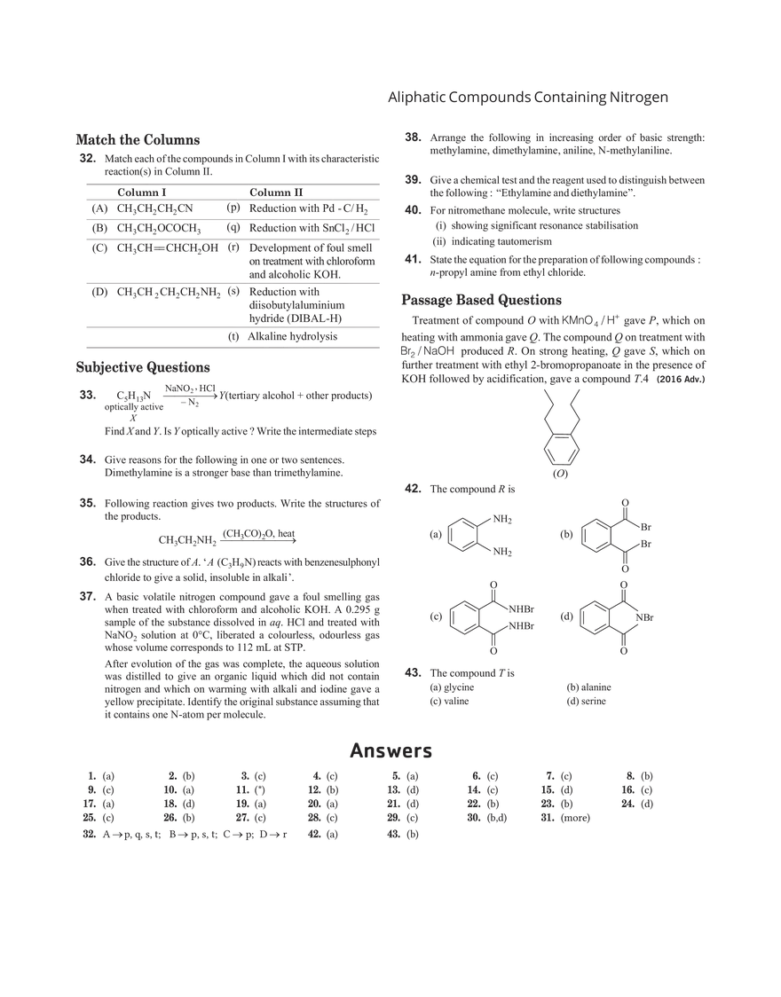 27 Aliphatic Compounds Containing Nitrogen - Page 4