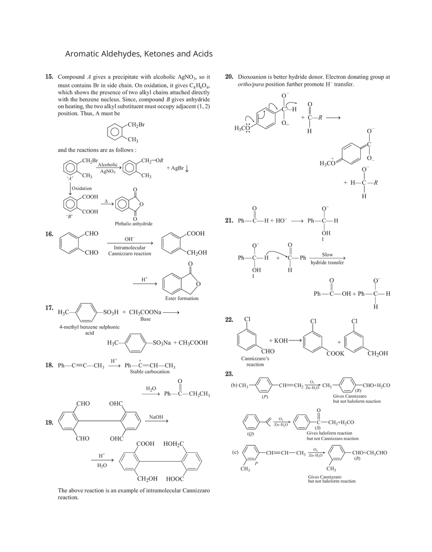 31 Aromatic Aldehydes, Ketones and Acids - Page 14