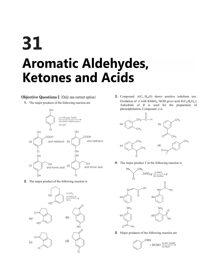 31 Aromatic Aldehydes, Ketones and Acids - Page 1
