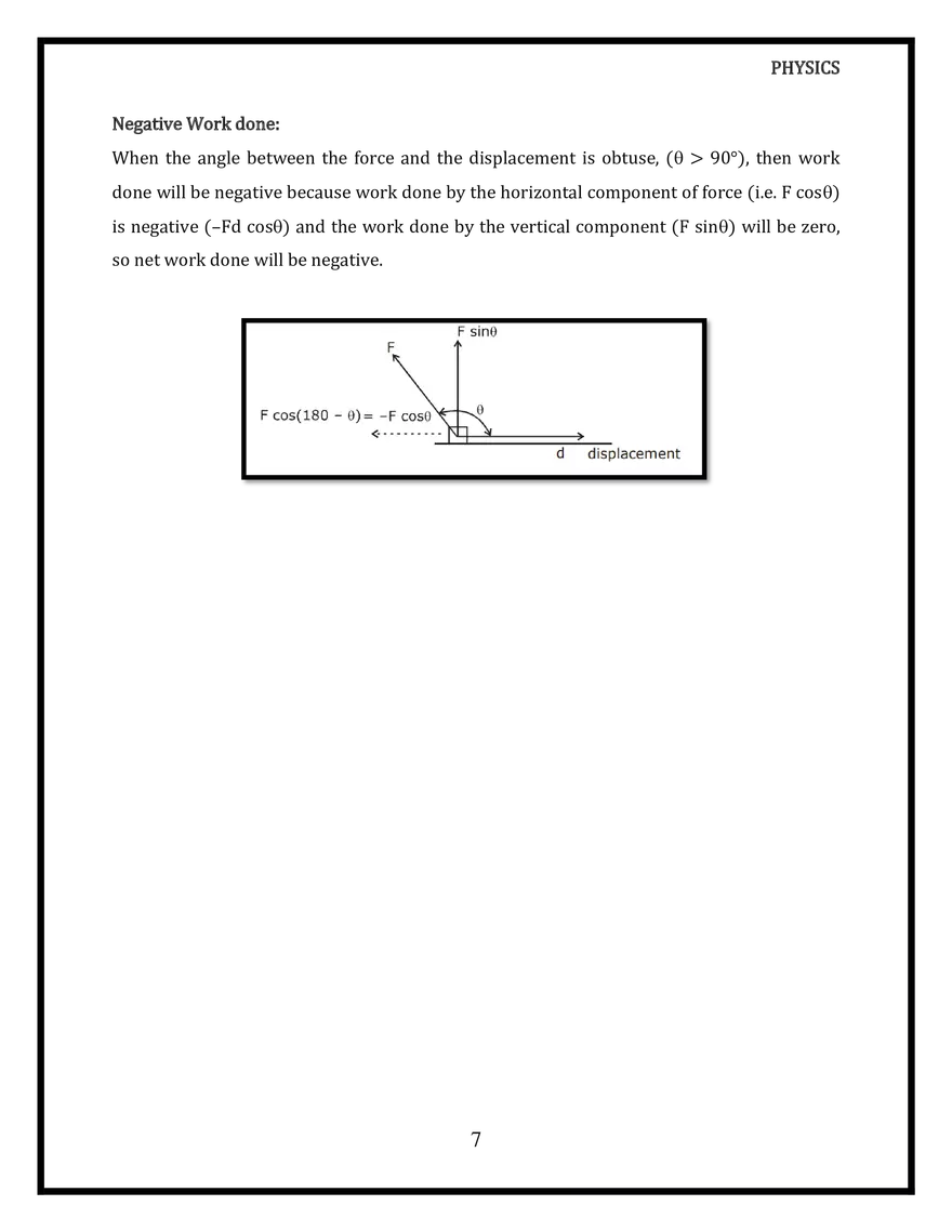 Work and Energy Introduction of Work - Page 7