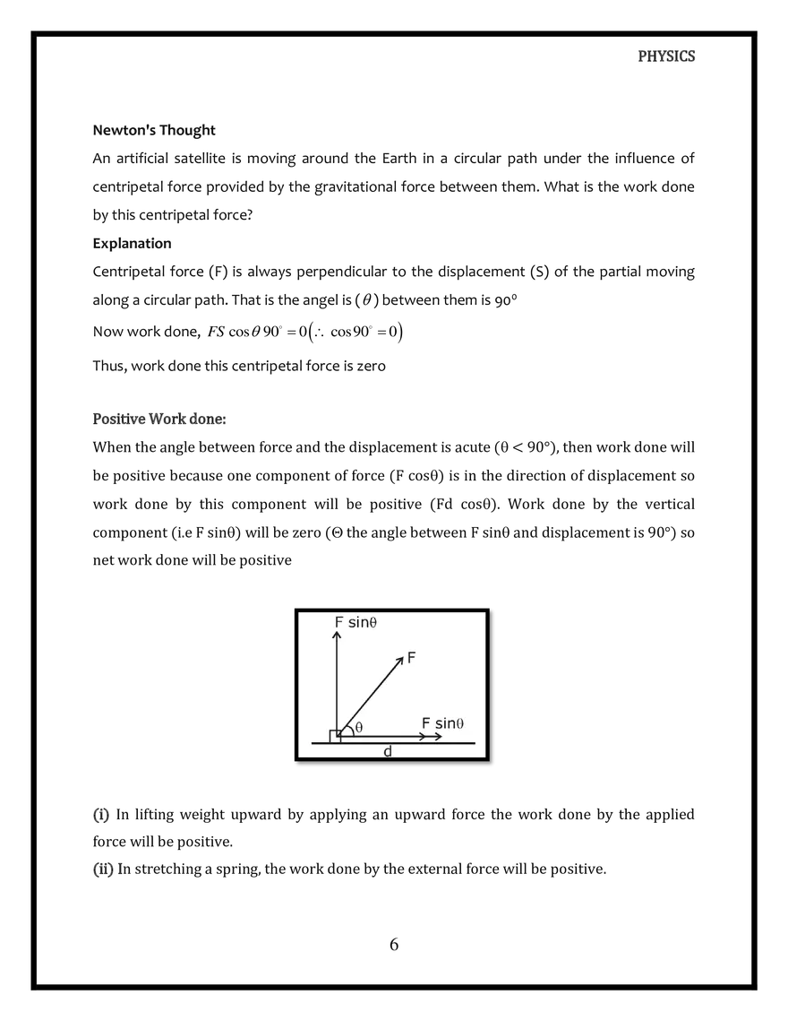 Work and Energy Introduction of Work - Page 6