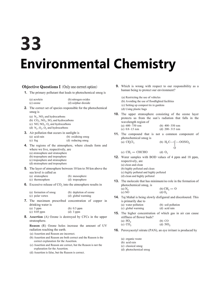 33 Environmental Chemistry - Page 1