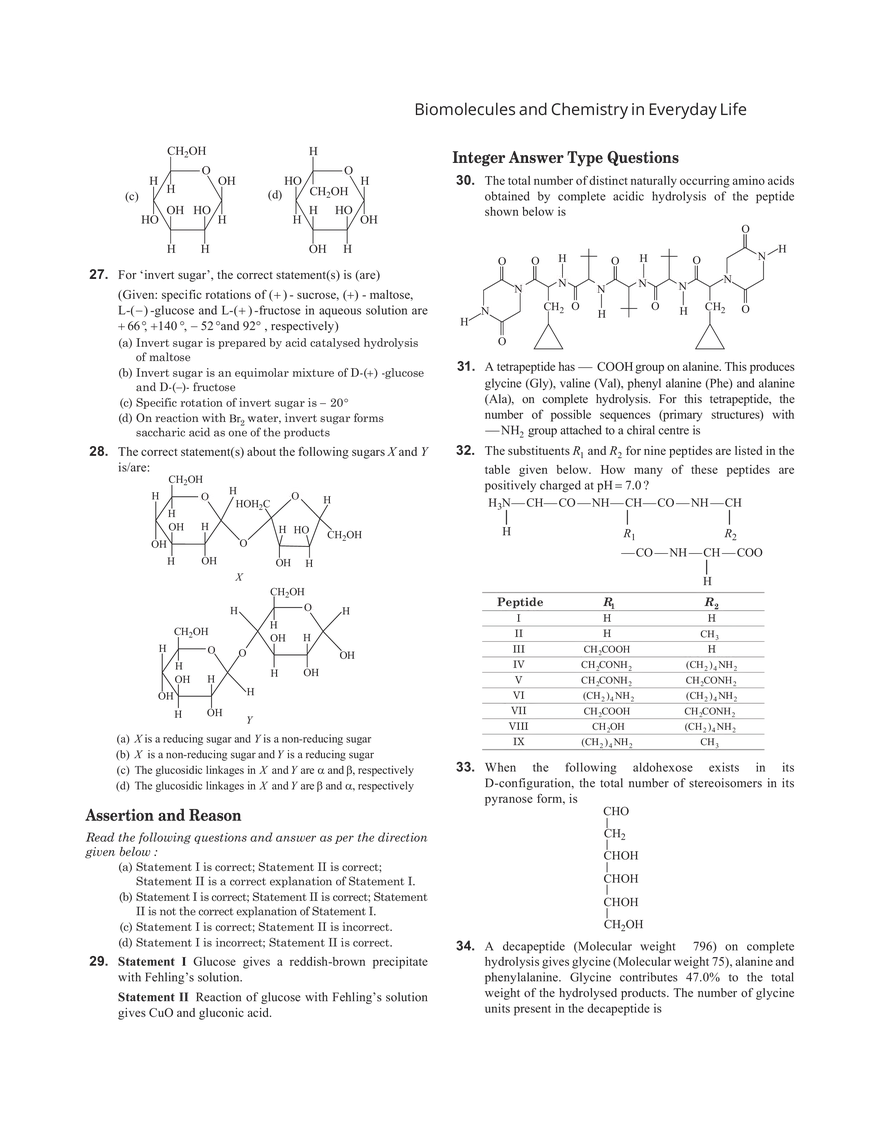 32 Biomolecules and Chemistry in Everyday Life - Page 9
