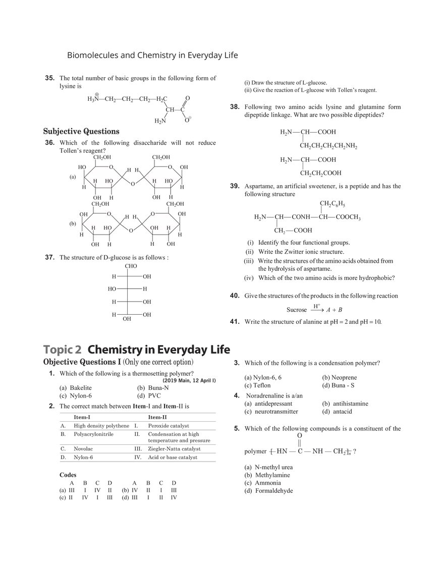 32 Biomolecules and Chemistry in Everyday Life - Page 10