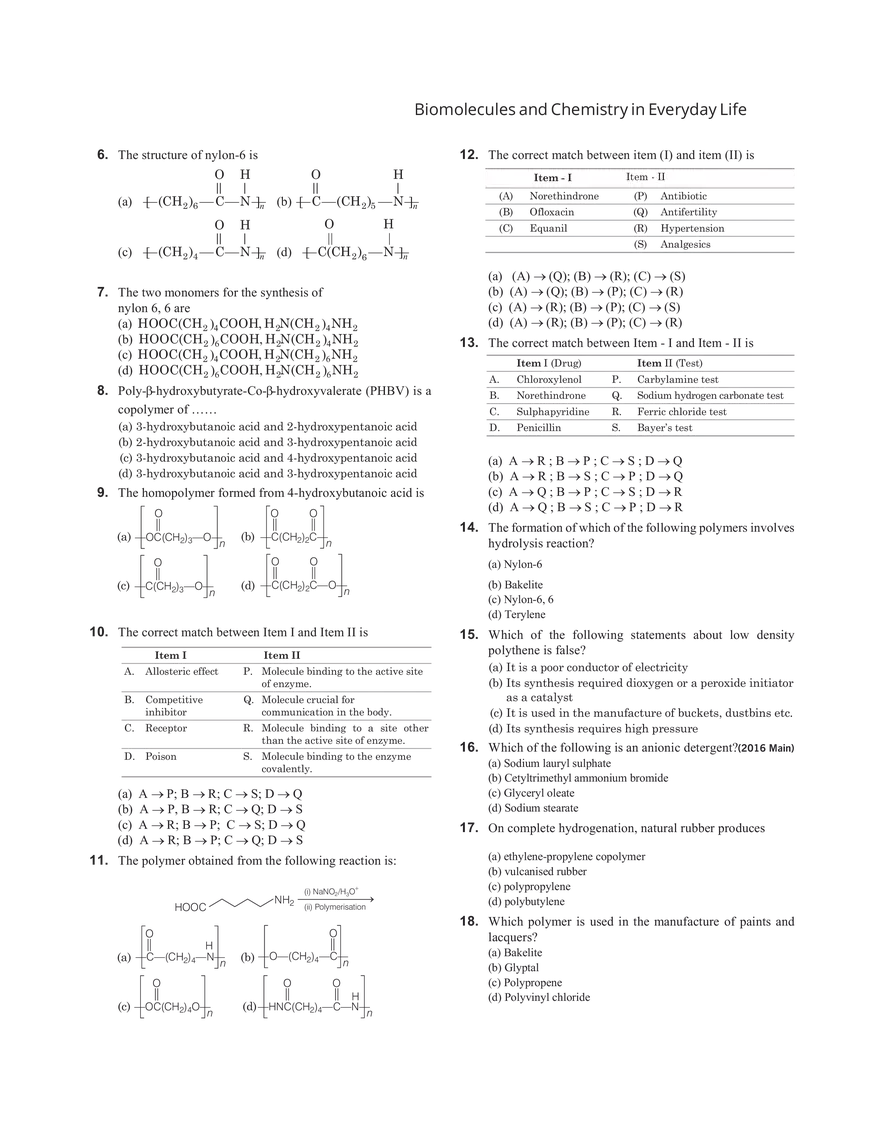 32 Biomolecules and Chemistry in Everyday Life - Page 11