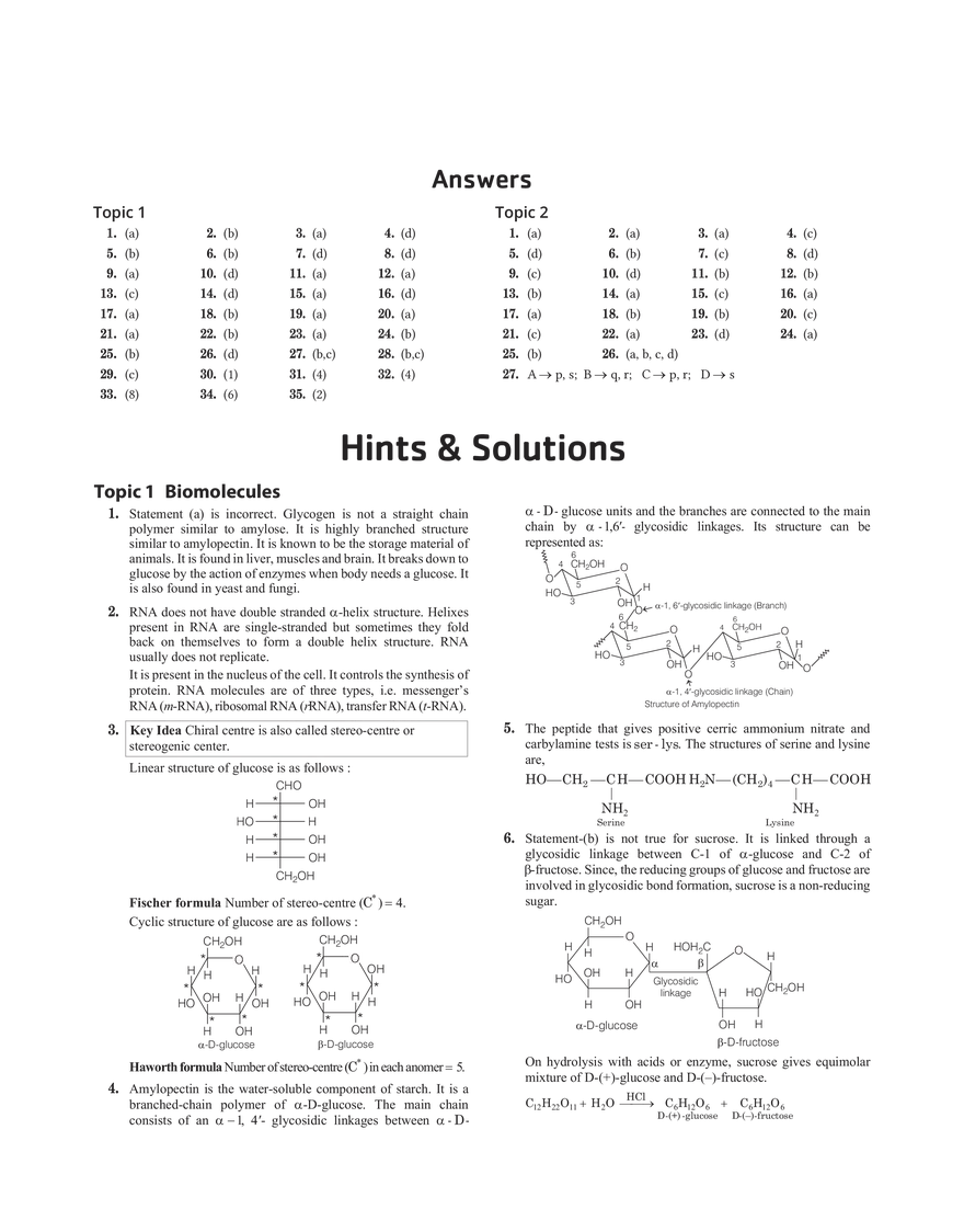 32 Biomolecules and Chemistry in Everyday Life - Page 13