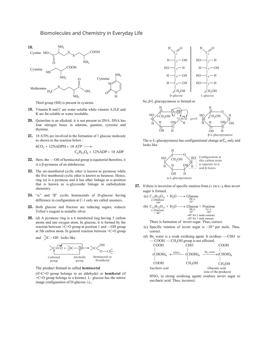 32 Biomolecules and Chemistry in Everyday Life - Page 16