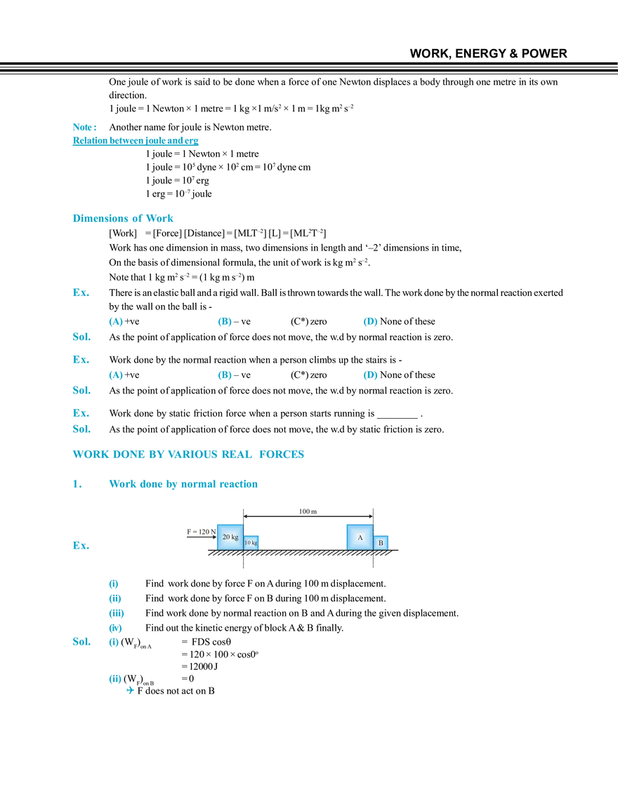 Work, Energy & Power - Page 35