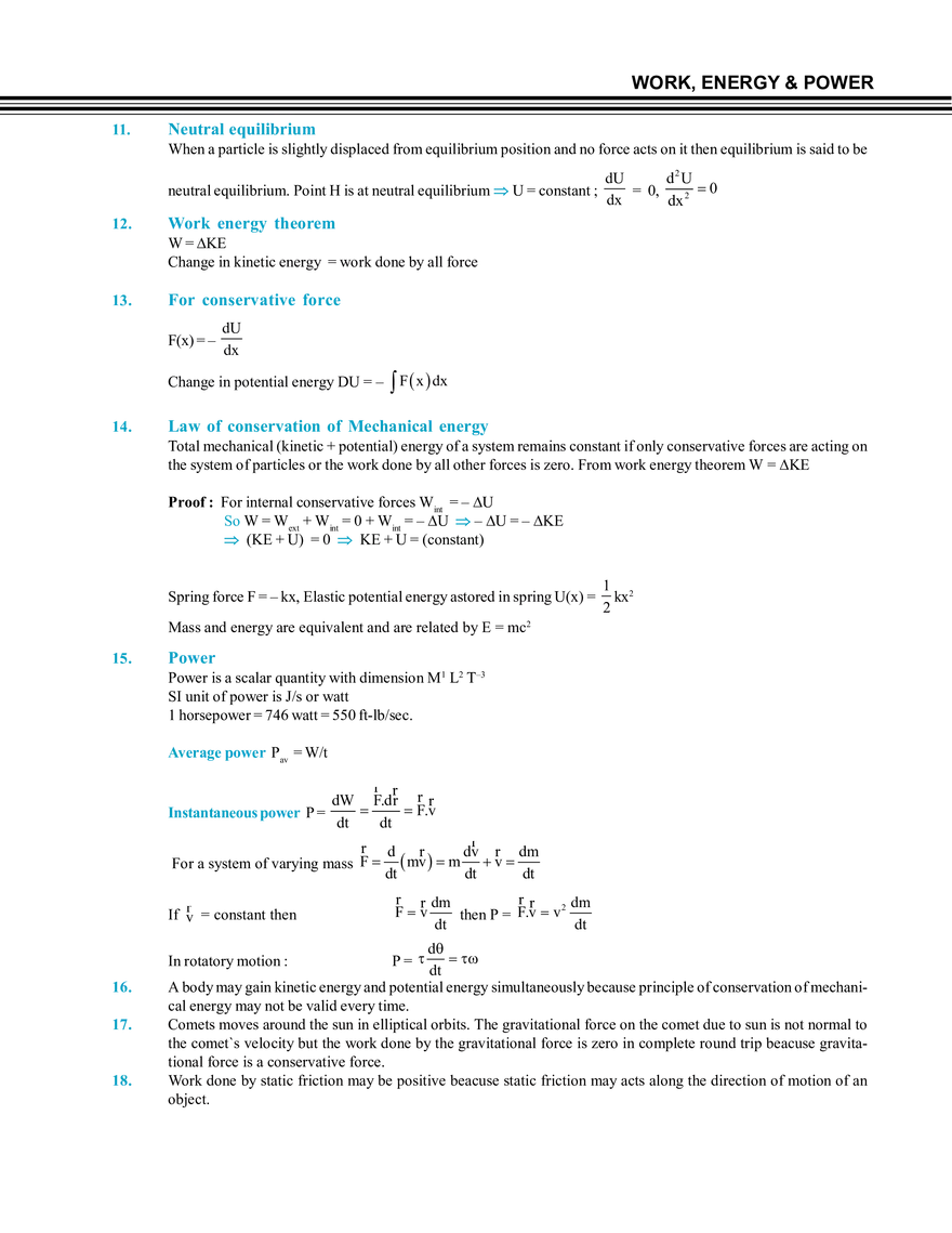 Work, Energy & Power - Page 40