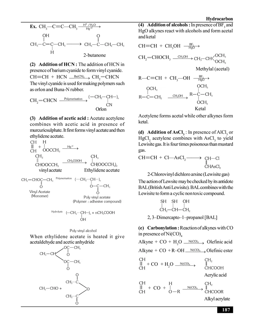 Hydrocarbon. Alkynes - Page 8