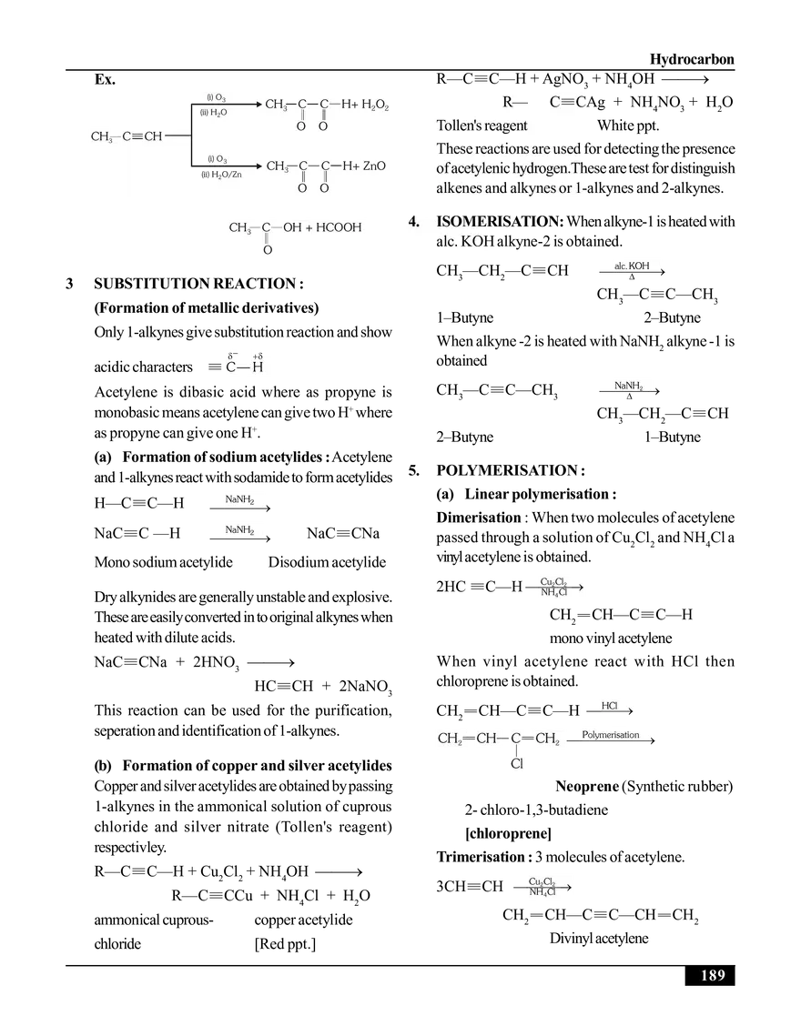 Hydrocarbon. Alkynes - Page 10