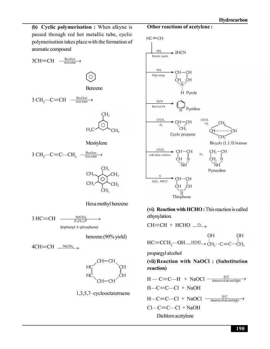 Hydrocarbon. Alkynes - Page 11