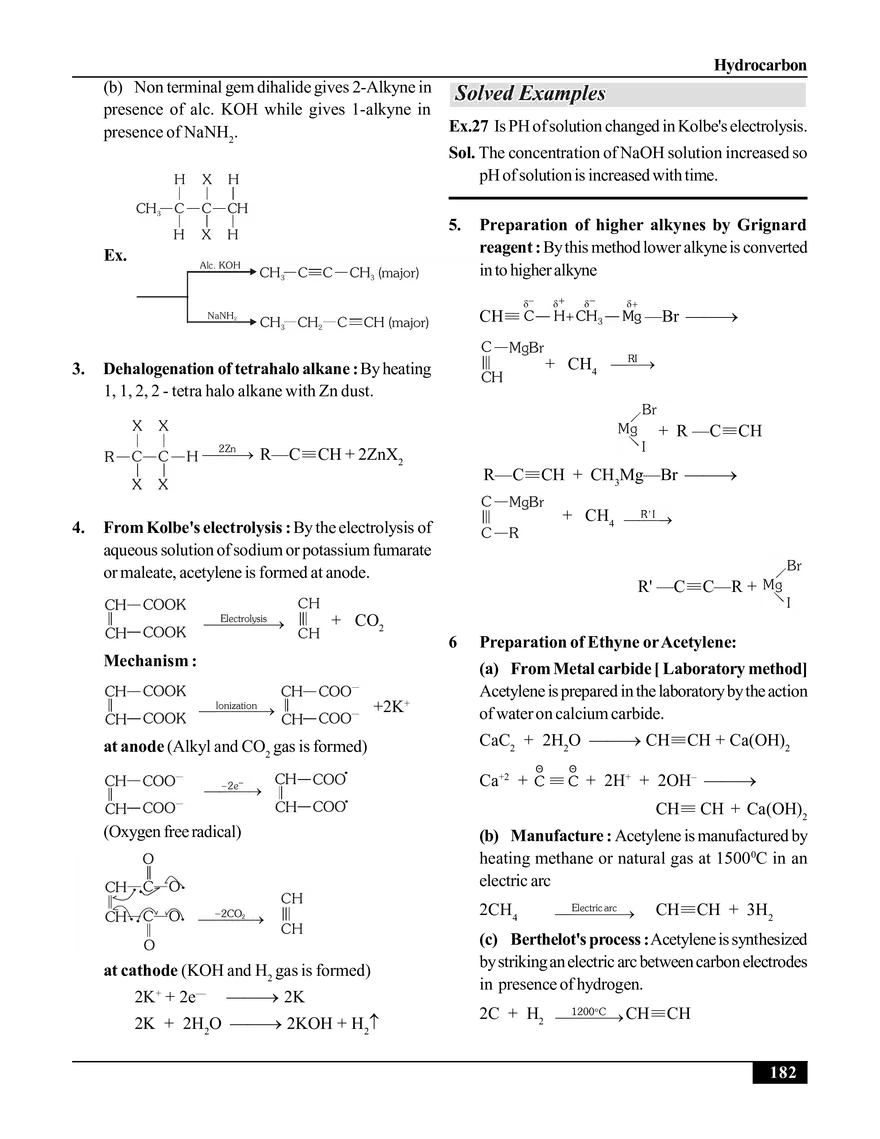 Hydrocarbon. Alkynes - Page 2