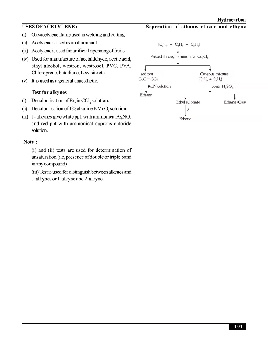 Hydrocarbon. Alkynes - Page 3