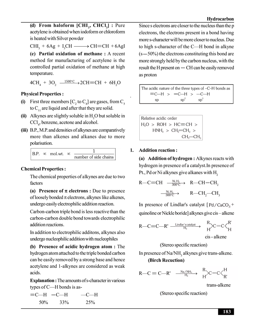 Hydrocarbon. Alkynes - Page 4