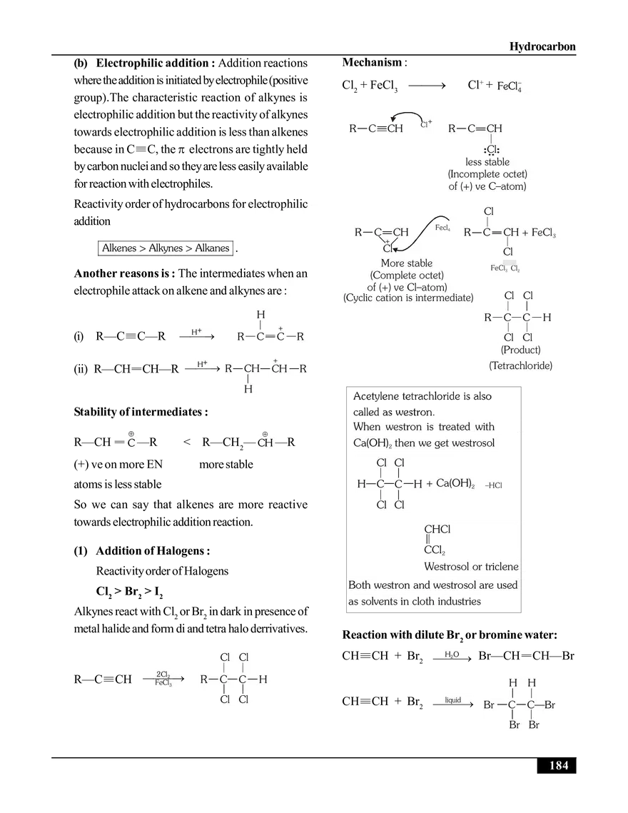 Hydrocarbon. Alkynes - Page 5