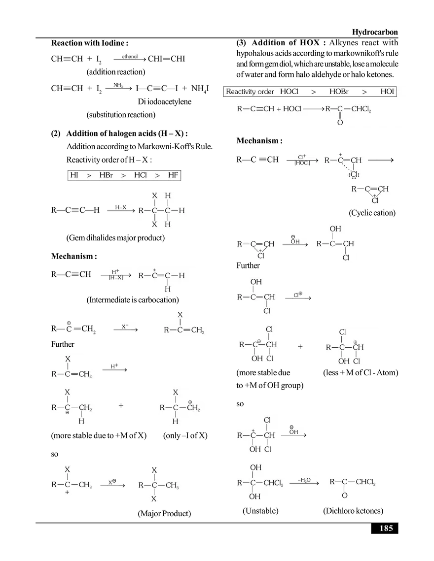 Hydrocarbon. Alkynes - Page 6