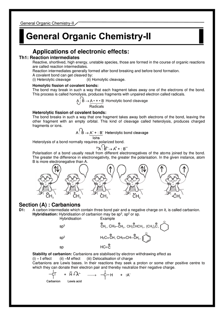 General Organic Chemistry-II - Page 1