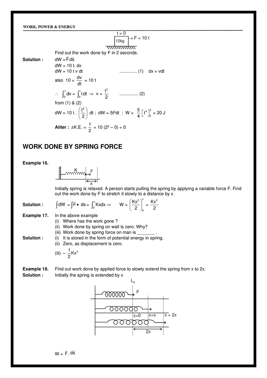 Chapter 8 Work, Power & Energy - Page 30