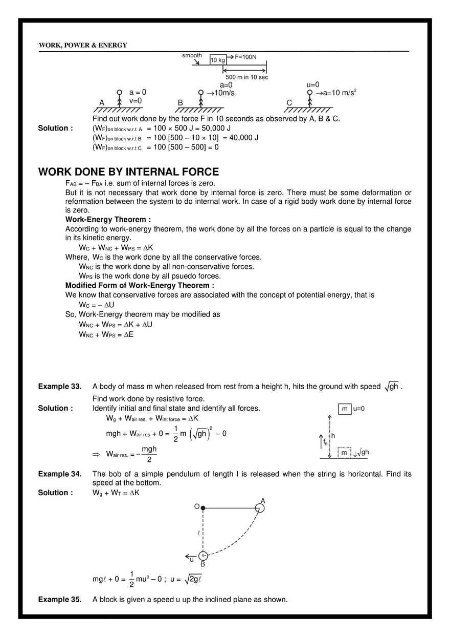 Chapter 8 Work, Power & Energy - Page 6