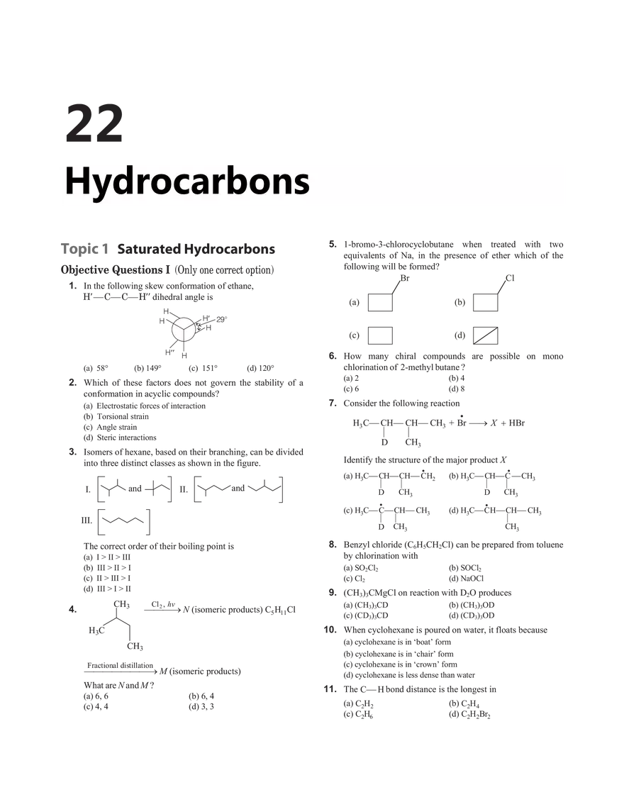 22 Hydrocarbons - Page 1