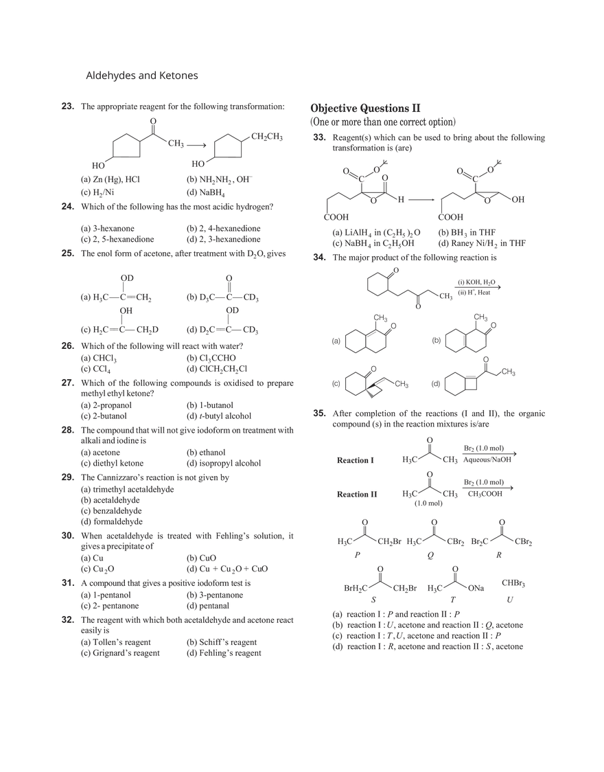25 Aldehydes and Ketones - Page 13