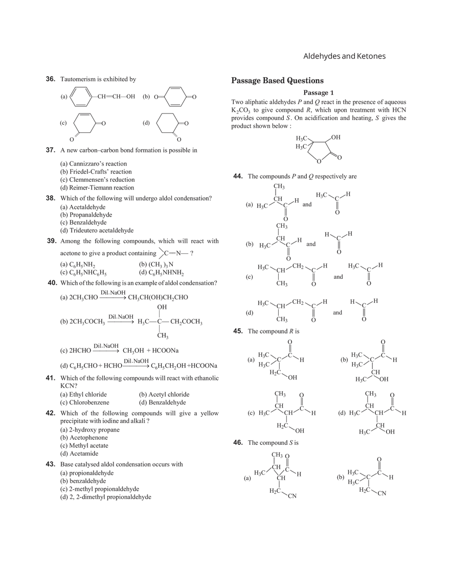 25 Aldehydes and Ketones - Page 14
